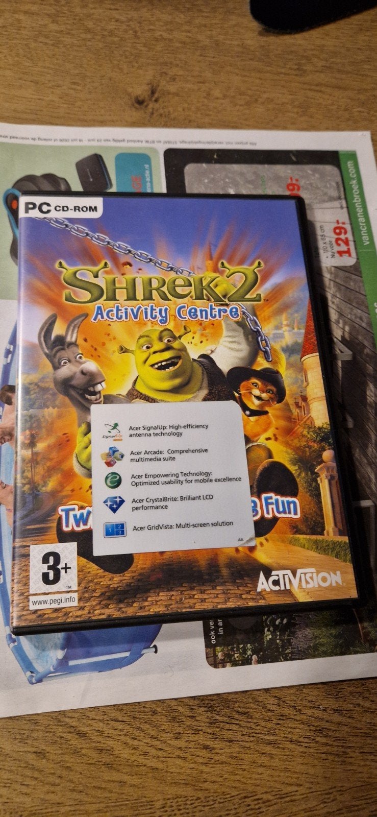 Shrek 2 Activity Centre PC CD-ROM - Avontuurlijk Spel, Spelcomputers en Games, Avontuur en Actie, Gebruikt, 1 speler, Ophalen of Verzenden