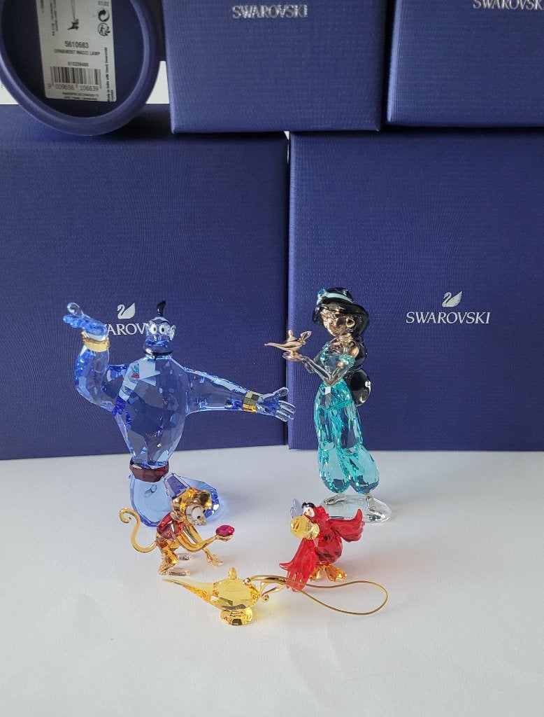 Swarovski Disney 2022 Aladdin serie Compleet. Kristallijn, Verzamelen, Swarovski, Swarovski@.com, Wattens, Nieuw, Ophalen of Verzenden