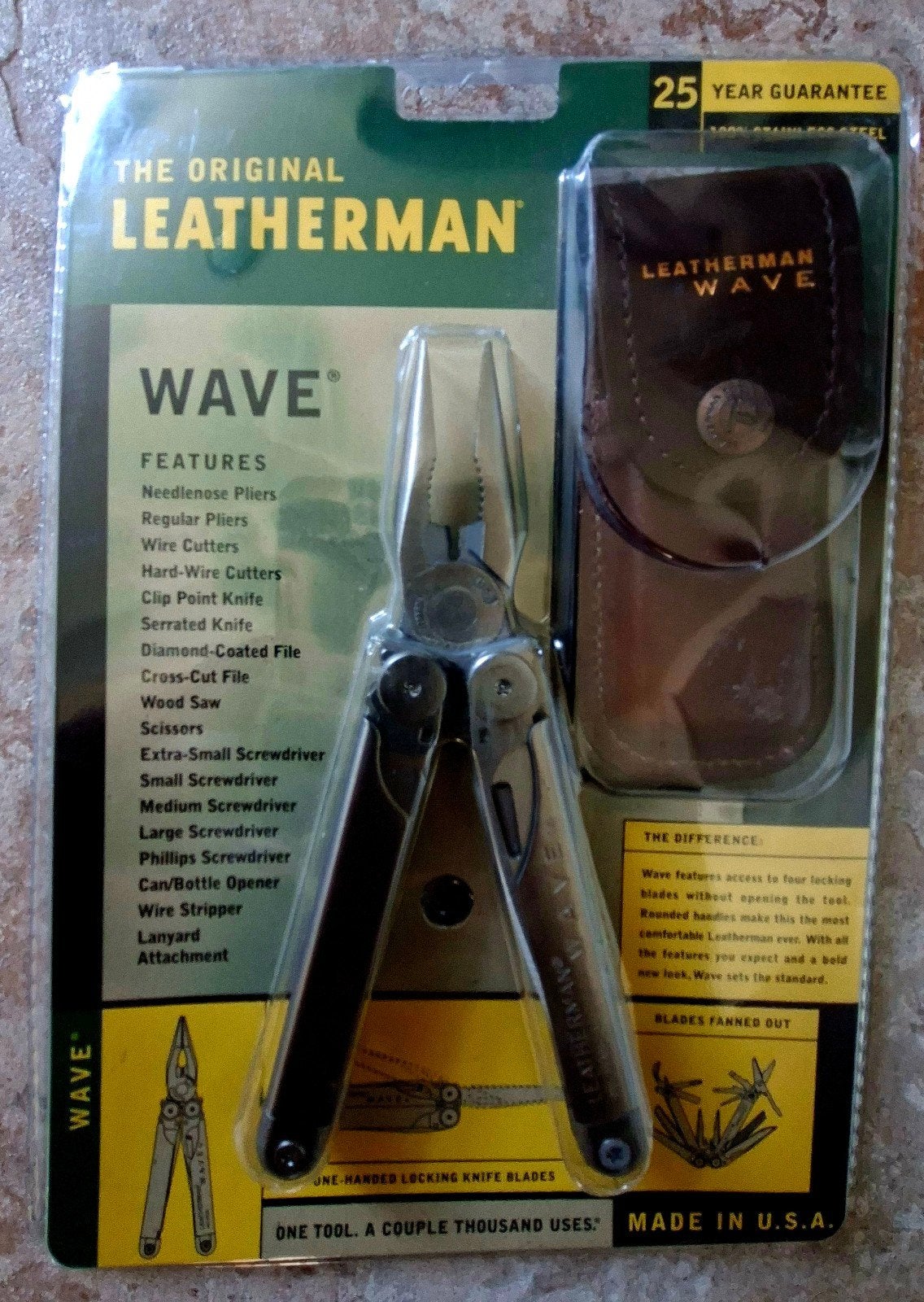 Leatherman 2000 Wave OG Gen1 Multitool + Leren Schede NIEUW, Ophalen of Verzenden, Nieuw, Multitool, Overige merken