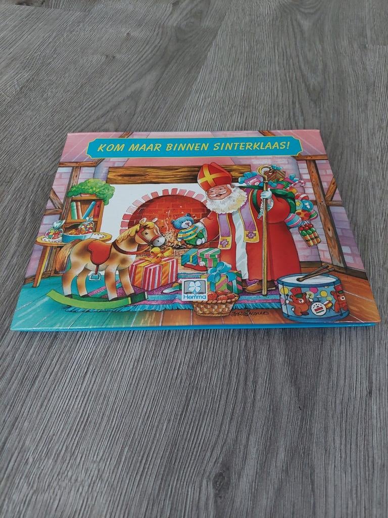 Vintage  SINTERKLAAS  3D / pop-up  boek (zwarte Piet), Diversen, Sinterklaas, Verzenden, Zo goed als nieuw