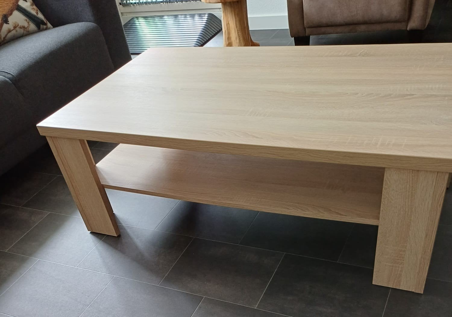 Salontafel, Ophalen, Gebruikt, 100 tot 150 cm, Eikenhout