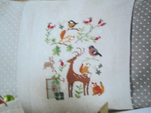 Borduurpatroon  Winter Kerst Hertje Vogeltje  nr 6437, Verzenden, Nieuw, Handborduren, Patroon
