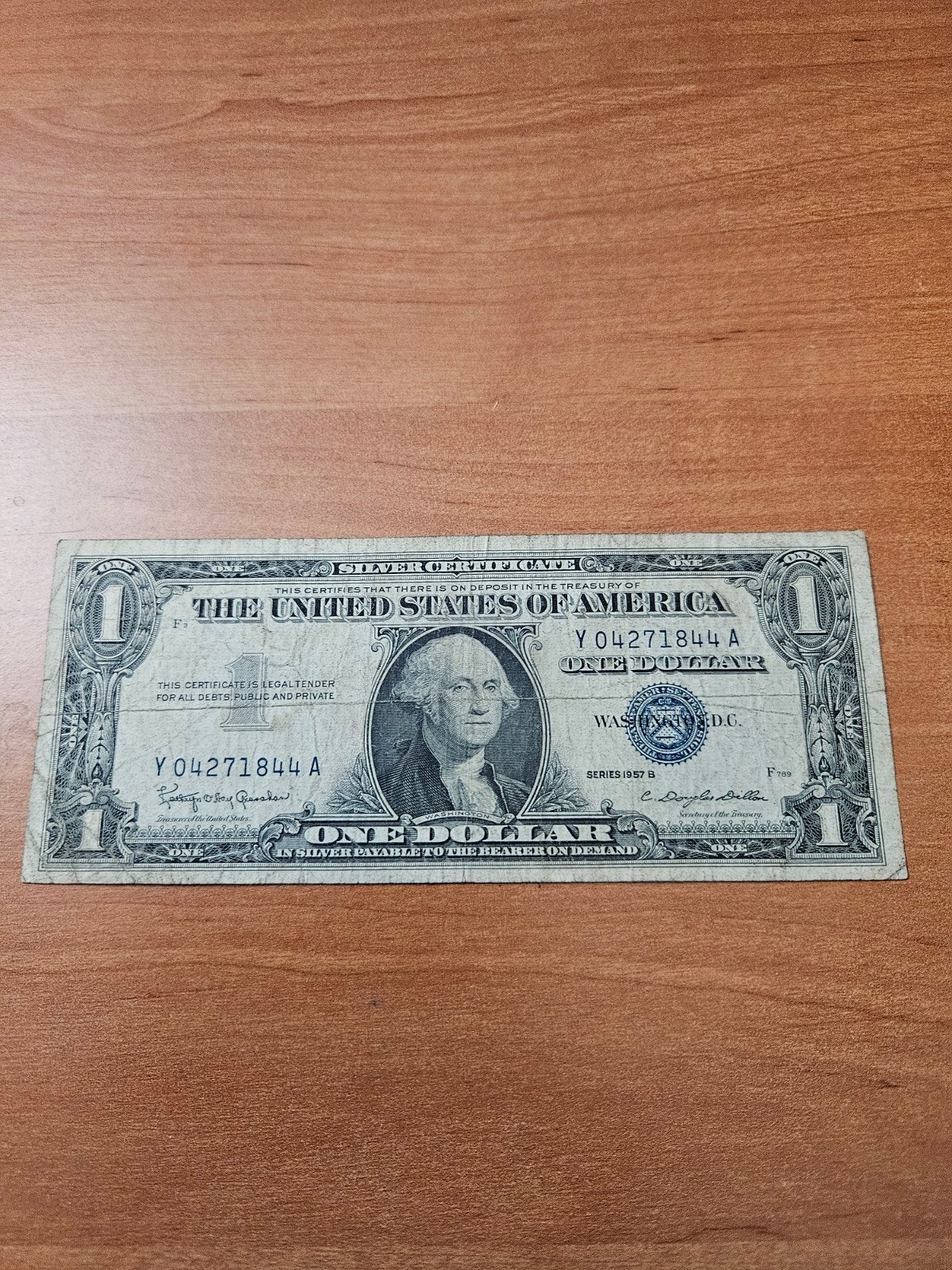 1 dollar USA 1957 jaar, Ophalen of Verzenden, Noord-Amerika, Los biljet