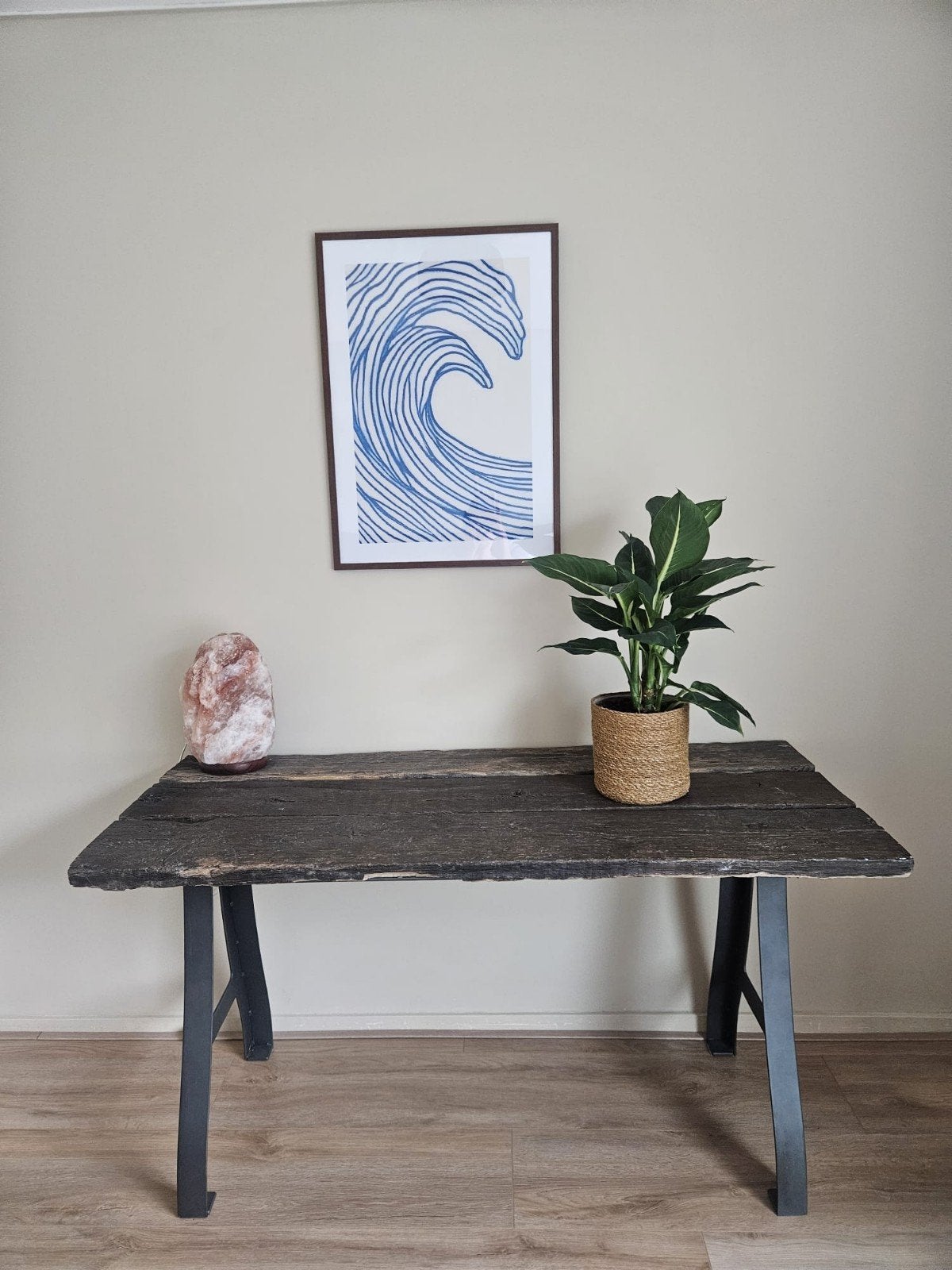 Sidetable / Bureau oud hout wagonplanken Old Wood, Ophalen