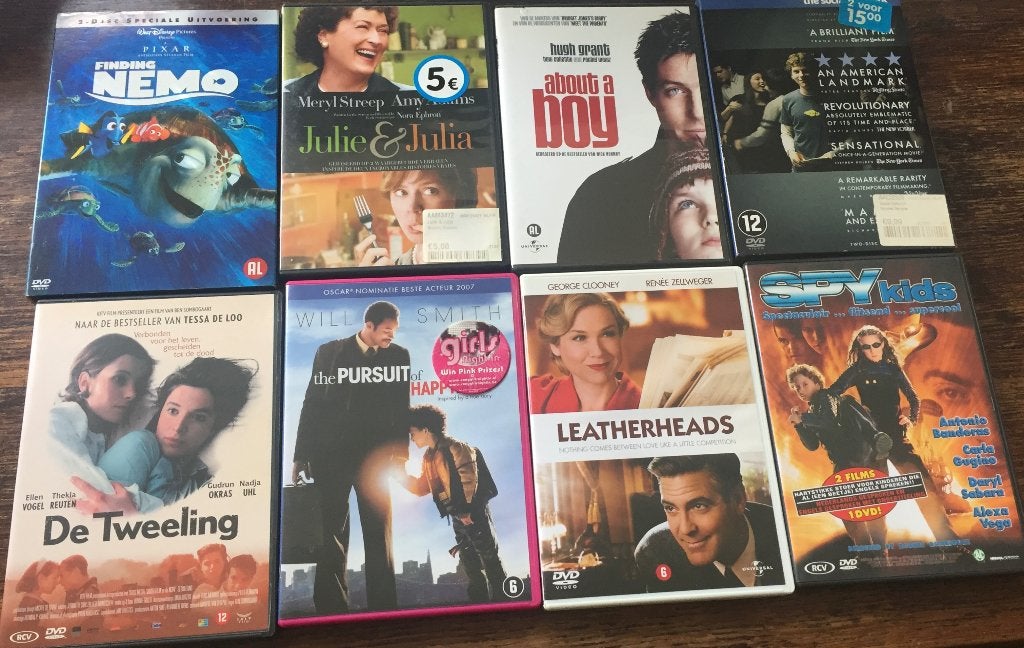 7 DVD’s-o.a. De Tweeling, Julie en Julia, Cd's en Dvd's, Dvd's | Overige Dvd's, Alle leeftijden, Ophalen of Verzenden, Zo goed als nieuw