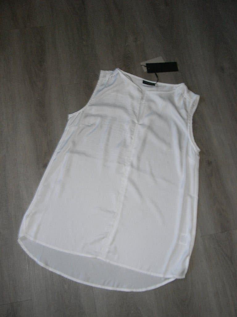 wit mouwloze blouse/top FREEQUENT mt S past 36/38, NIEUW!, Freequent, Wit, Nieuw, Ophalen of Verzenden