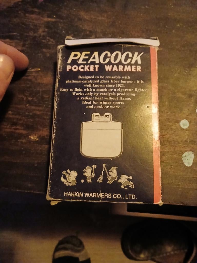 Vintage Peacock Pocket Warmer - Handwarmer, Ophalen of Verzenden