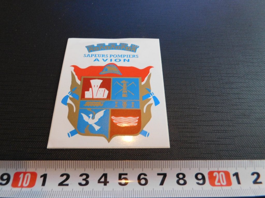 sticker Sapeurs pompiers AVION wapen Brandweer, Ophalen, Zo goed als nieuw