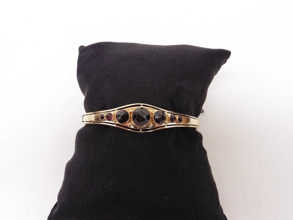Gouden slavenarmband met granaat                         G27, Gebruikt, ., Ophalen of Verzenden, .