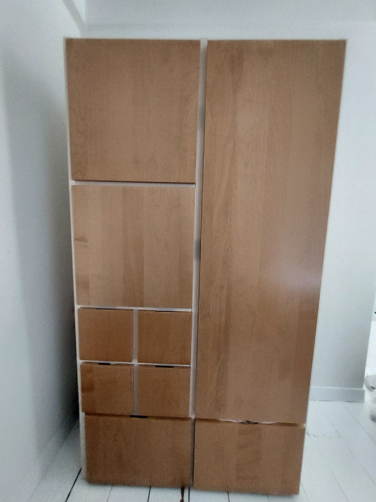Kledingkast 110 cm breed, 200 cm hoog, 60 cm diep, Gebruikt, 100 tot 150 cm, 150 tot 200 cm, 50 tot 75 cm