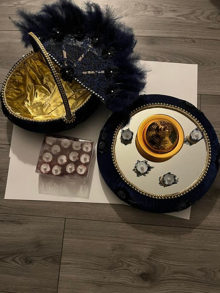 Henna set - Kina Gecesi seti, Ophalen of Verzenden, Zo goed als nieuw, Feestartikel, Geboorte of Huwelijk