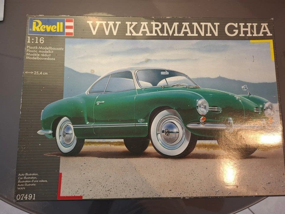 Revell VW Karmann Ghia Coupé 1:16 Modelbouwkit, Hobby en Vrije tijd, Auto, Revell, Groter dan 1:32, Nieuw