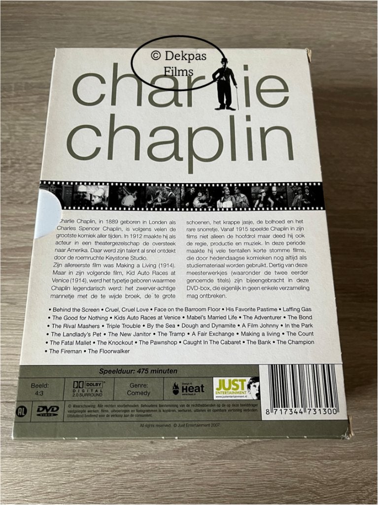 Dvd Charlie Chaplin Collection - 5-Disc, Gebruikt, Alle leeftijden, Nederlands, Overige genres