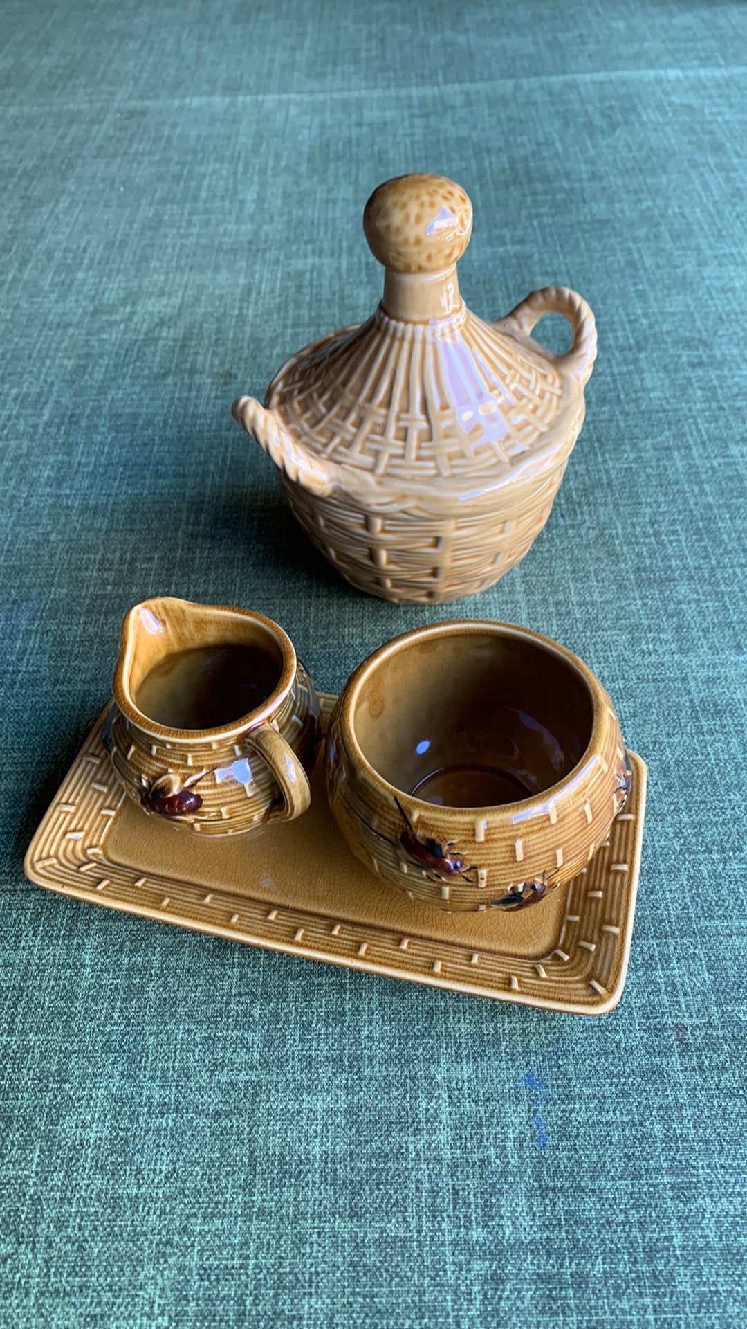 Vintage suiker/melk & kruikje, Antiek en Kunst, Curiosa en Brocante, Ophalen of Verzenden