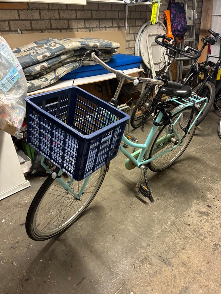Blauwe dames fiets, Ophalen, Gebruikt, Overige merken, Versnellingen