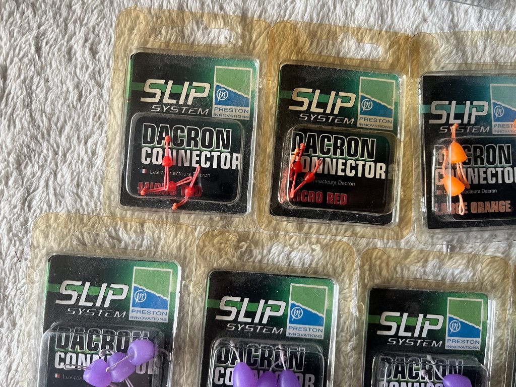 adv 299 / NIEUW mixset 12 blisters dacron connectors PRESTON, Ophalen of Verzenden, Nieuw, Overige typen
