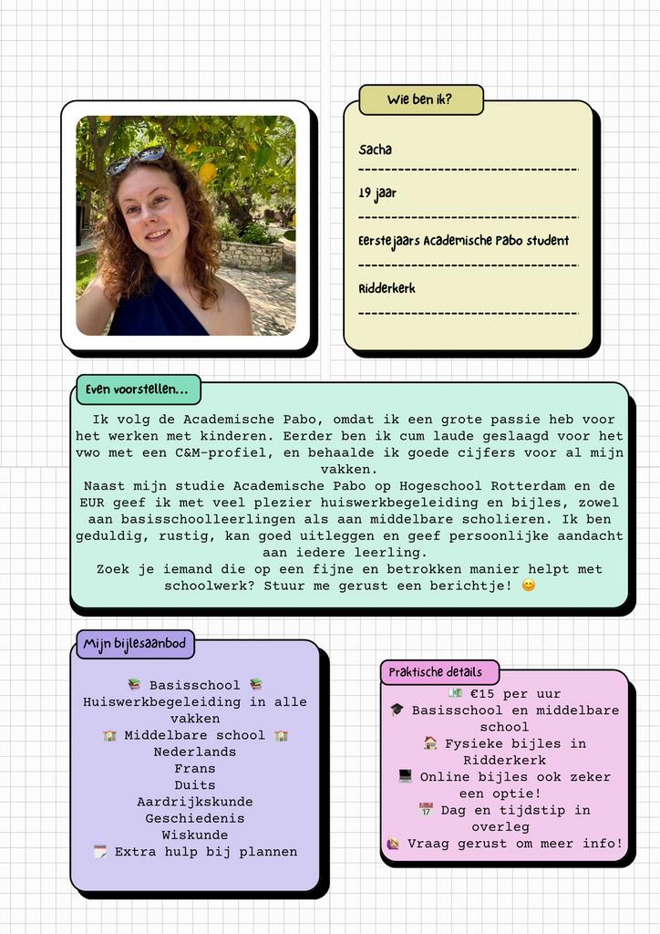 Bijles en huiswerkbegeleiding, Vacatures, Variabele uren, Overige niveaus, Vanaf 3 jaar, Overige vormen