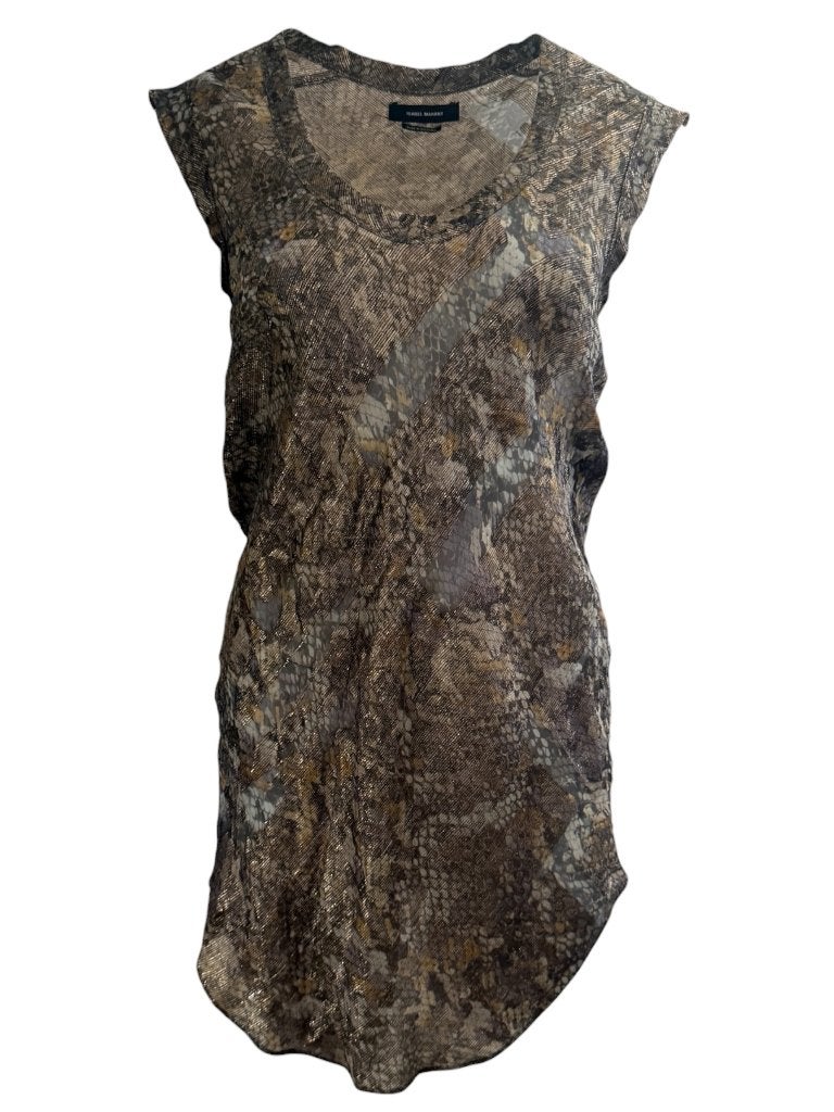 Isabel Marant top S, Zwart, Ophalen of Verzenden, Zo goed als nieuw, Korte mouw