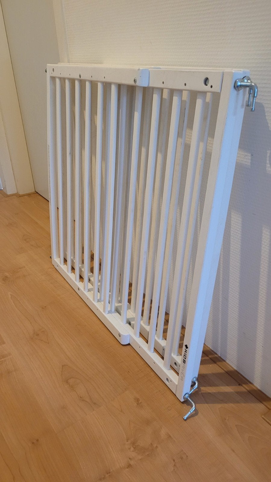 Twee witte traphekjes van Kidsriver, Kinderen en Baby's, Ophalen, Zo goed als nieuw, Hout, 100 tot 115 cm