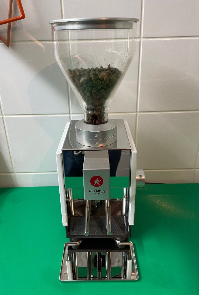 Olympia Express Moca Wit grinder koffiemolen, Witgoed en Apparatuur, Ophalen, Zo goed als nieuw, Overige merken, Koffiemolen