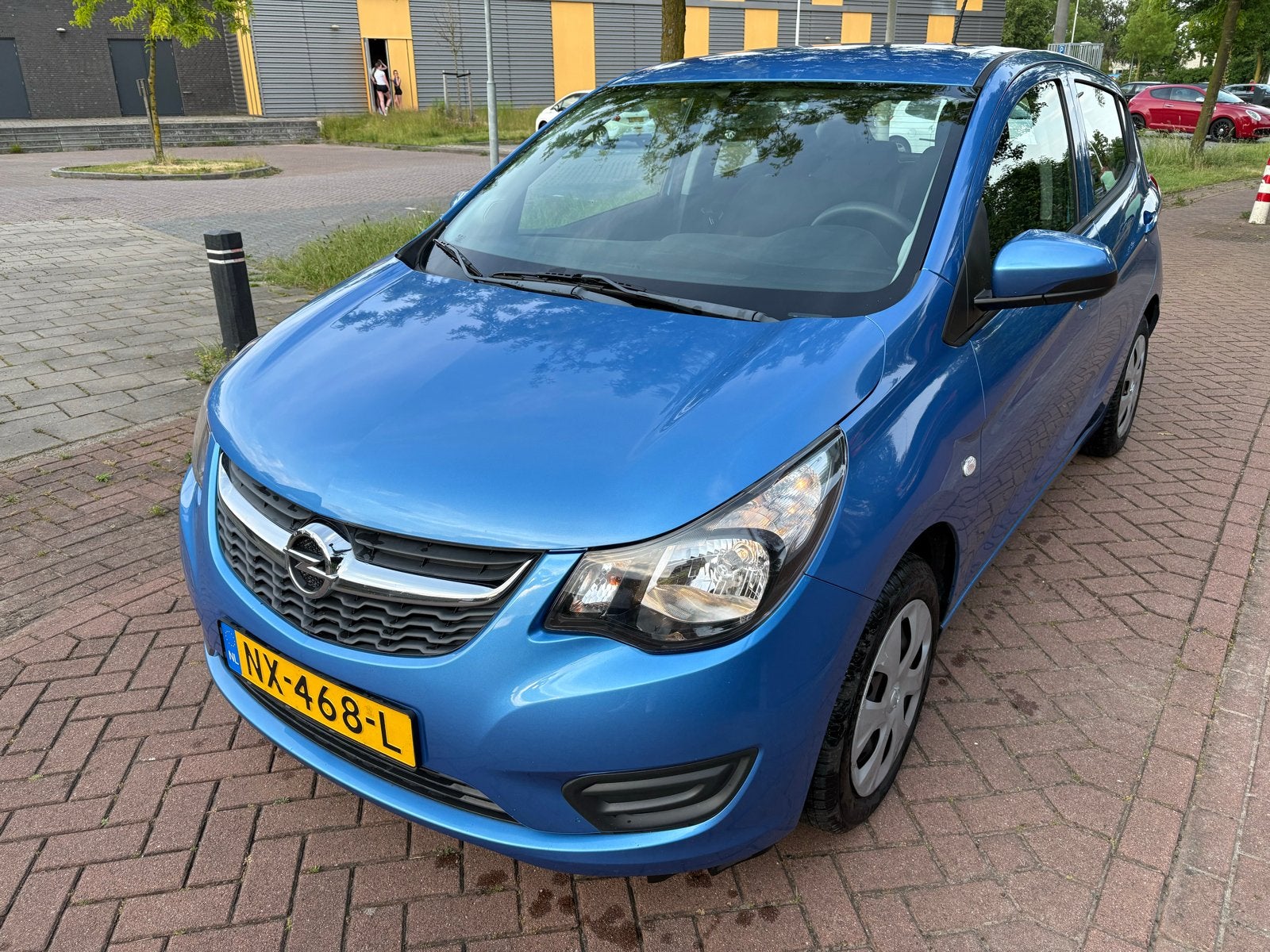 Opel Karl 1.0 Ecoflex 55KW 2017 Blauw. Nieuwe apk!, Voorwielaandrijving, 839 kg, Stof, Zwart