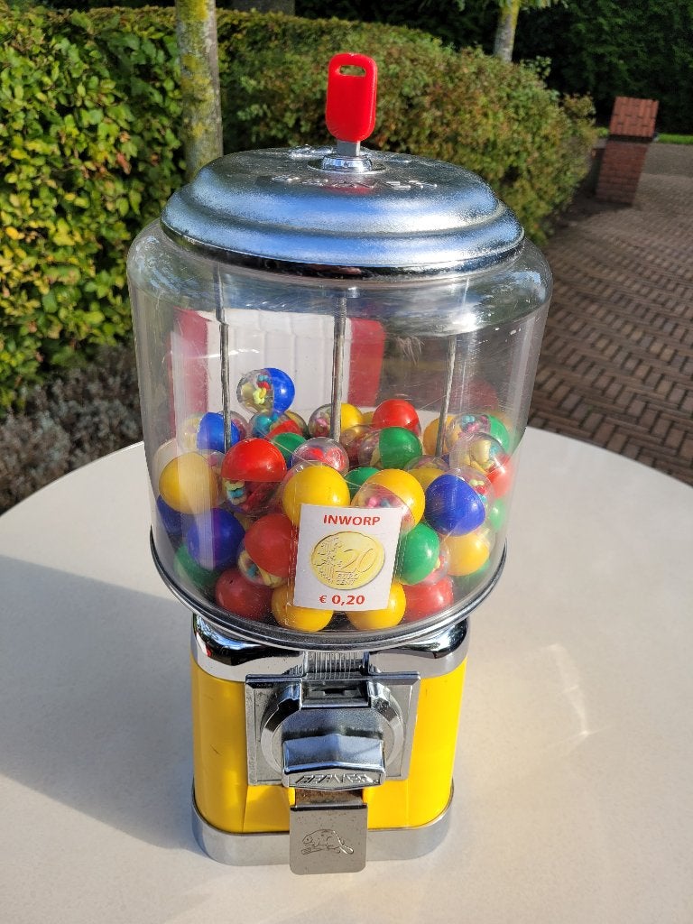 fifties sixties retro BEAVER surprise kauwgomballen automaat, Verzamelen, Ophalen, Zo goed als nieuw
