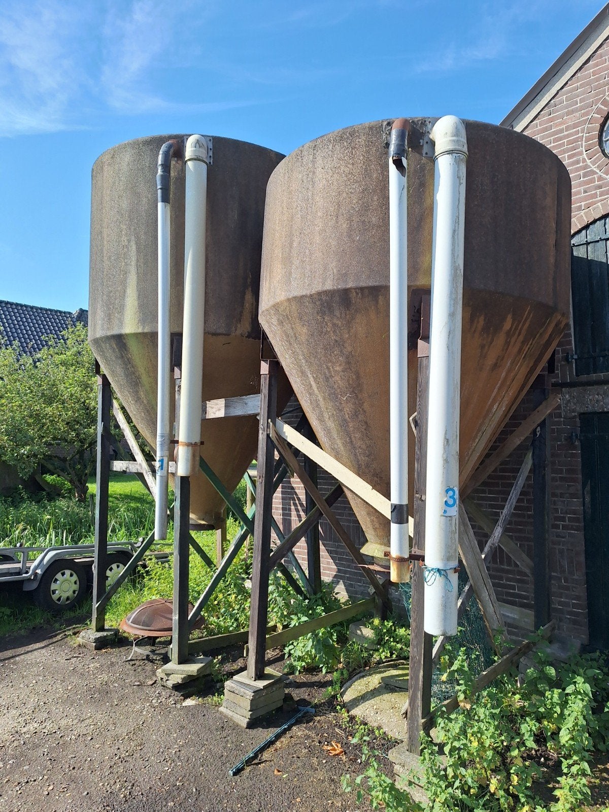 Twee polyester voerbulken voor opslag, Zakelijke goederen, Ophalen