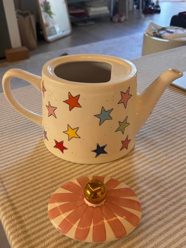 Blond Amsterdam Sterren Theepot, Ophalen of Verzenden, Zo goed als nieuw, Steen/keramiek, Meerkleurig
