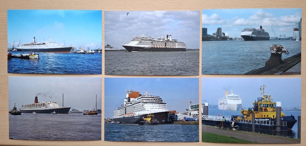 foto's cruise schepen in/bij Rotterdam, Verzenden, 1980 tot heden, Foto, Nieuw