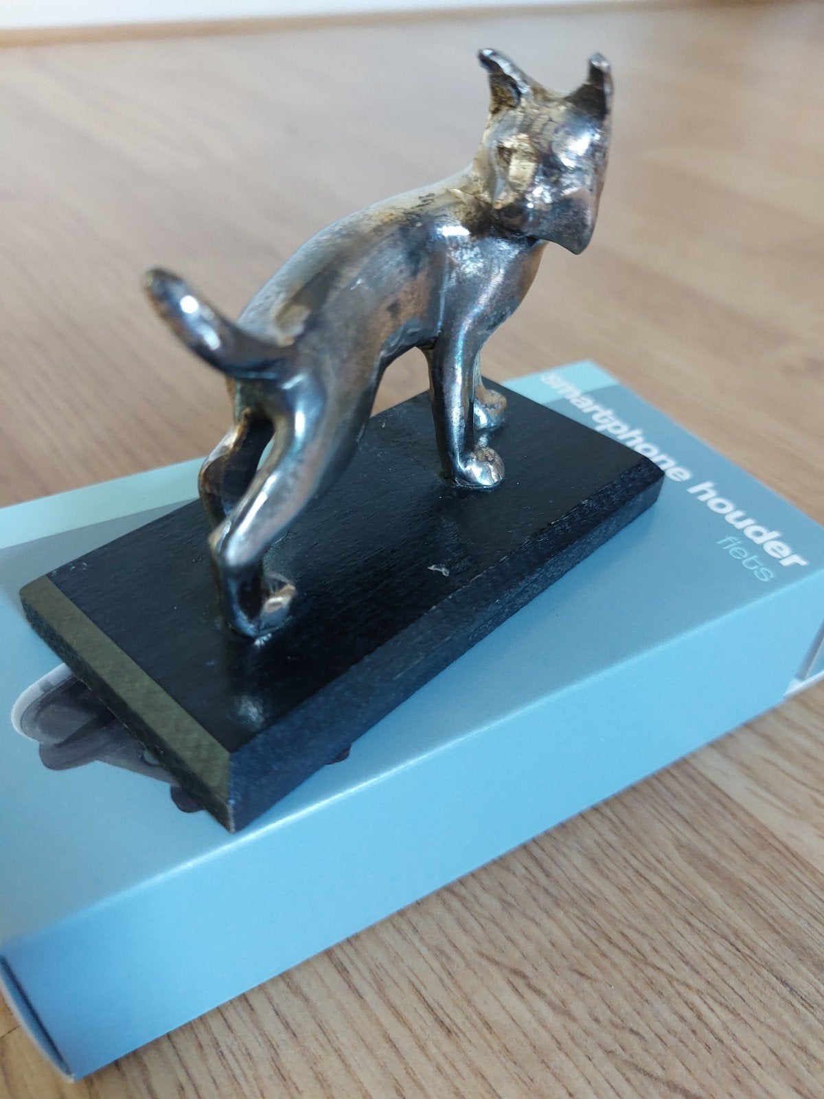 Verzilverd miniatuurbeeldje WWF Lynx - Wereld Natuur Fonds, Verzenden, Gebruikt, Dier