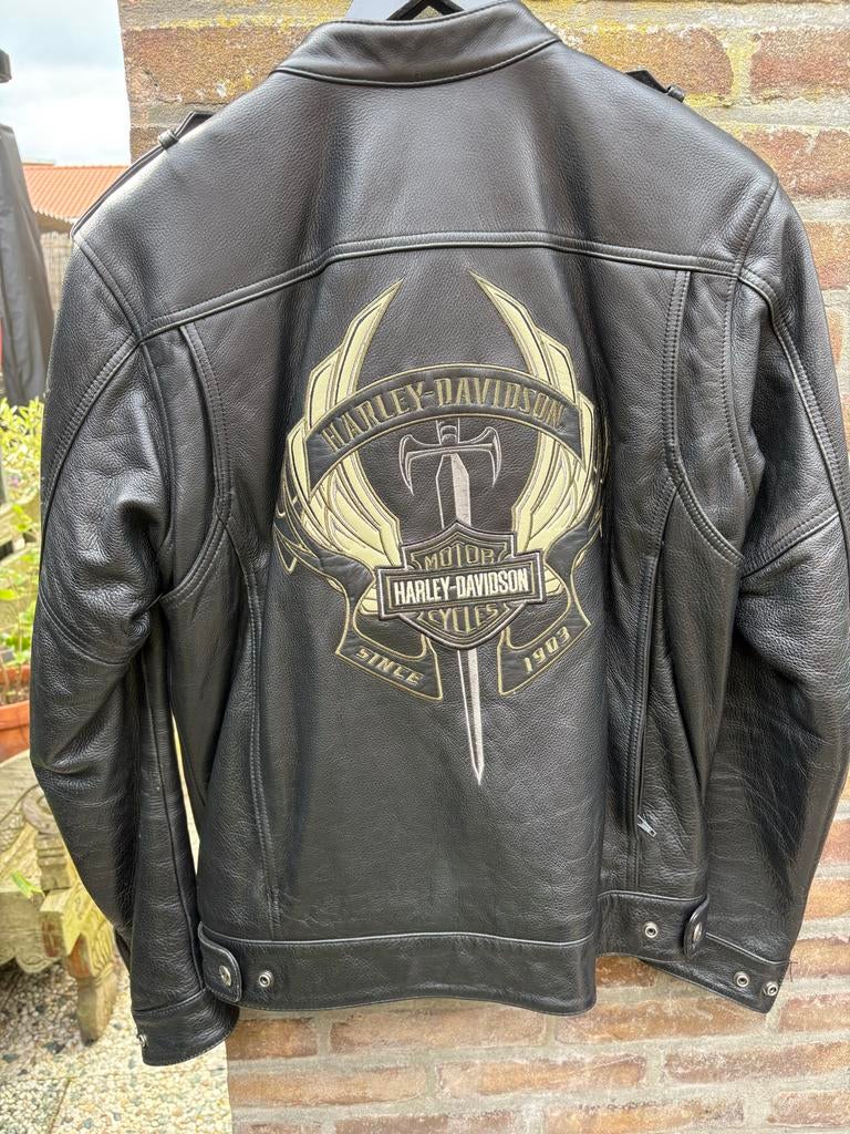 Harley-Davidson Leren Motorjas - Zwart, Ophalen of Verzenden, Tweedehands, Dames, Jas | leer