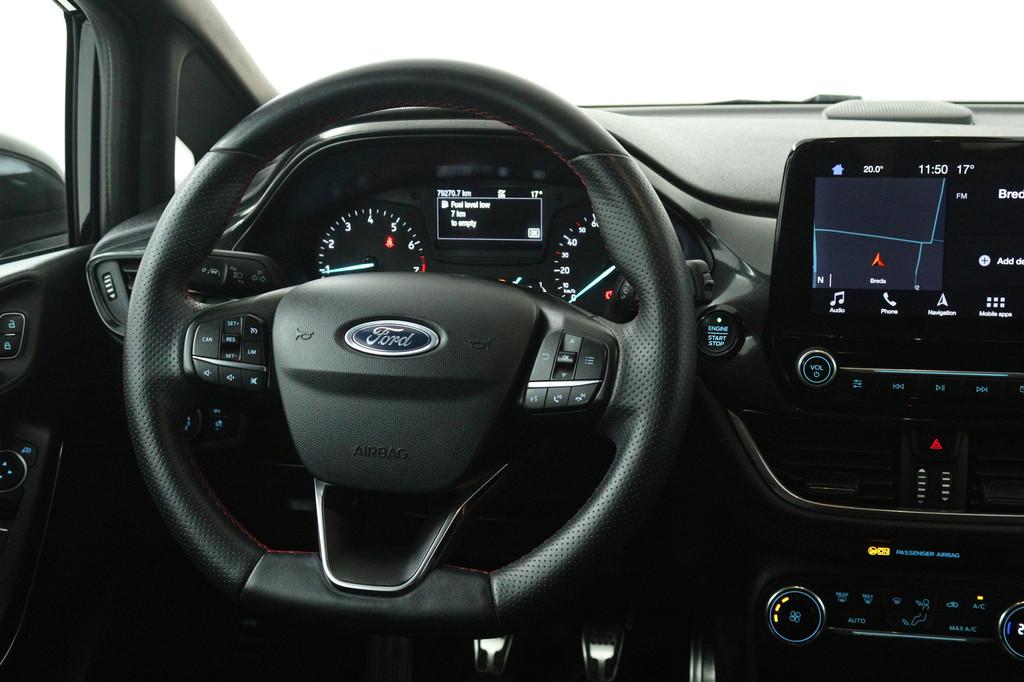 Ford Fiesta 1.0 EcoBoost ST-Line (CRUISE CONTROL, NAVIGATIE,, Auto's, Ford, Voorwielaandrijving, Stof, Gebruikt, 100 pk