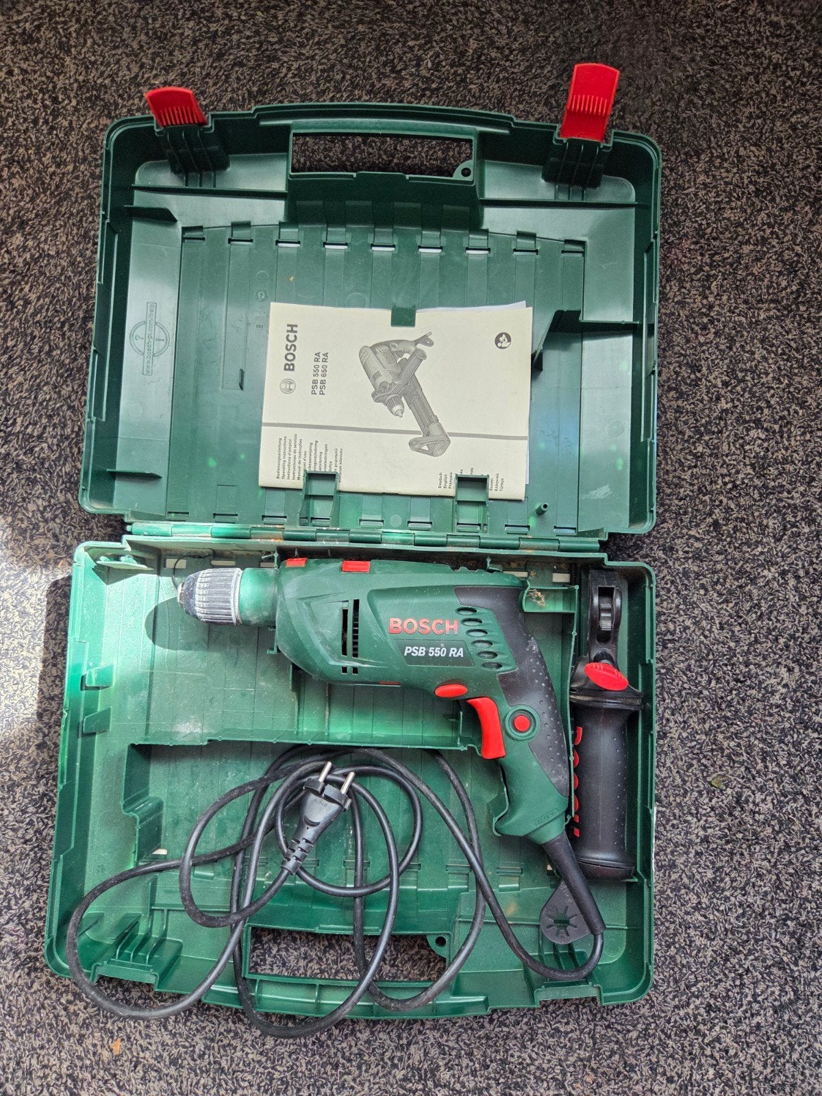 Bosch klopboormachine PSB 550 RA, Boormachine, Gebruikt, Ophalen of Verzenden, Klopboormechanisme