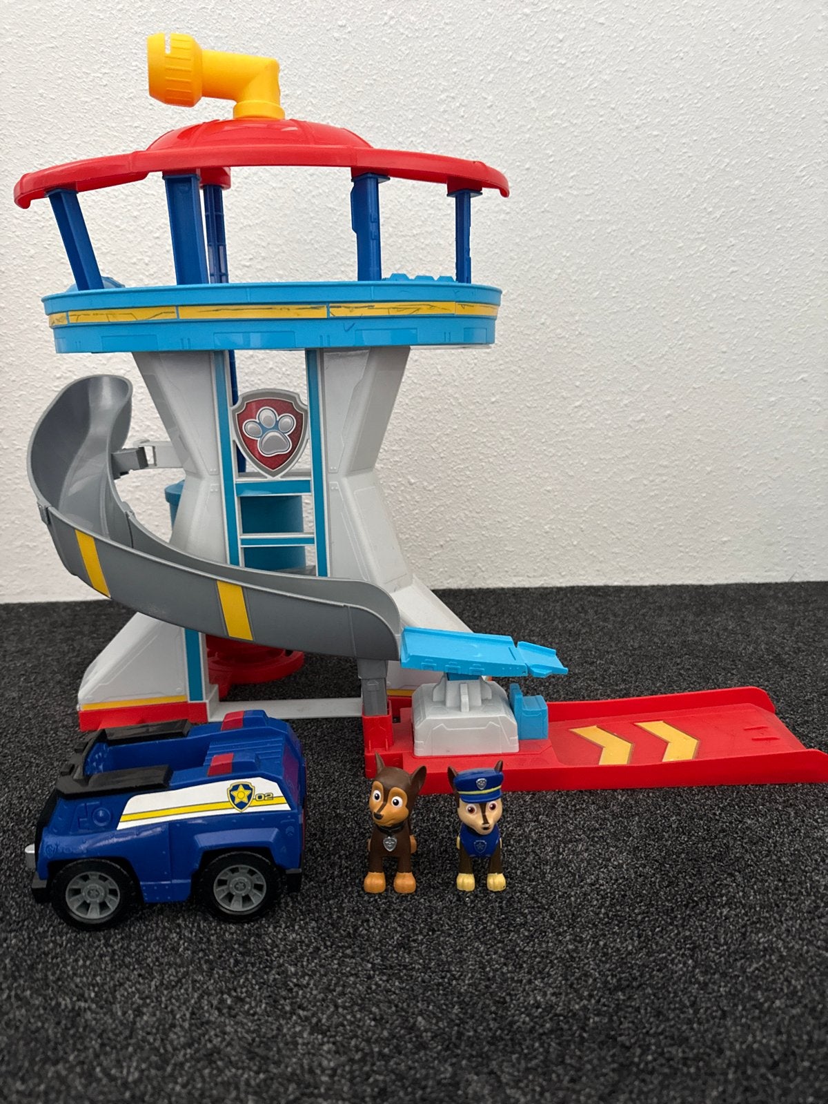 Paw Patrol Uitkijktoren met Chase en voertuig, Ophalen, Gebruikt, Jongen of Meisje