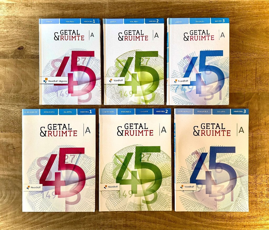 Getal & Ruimte HAVO A Deel 1, 2, 3 + Uitwerkingen 12e editie, Boeken, Wiskunde A, HAVO, Ophalen of Verzenden, Zo goed als nieuw