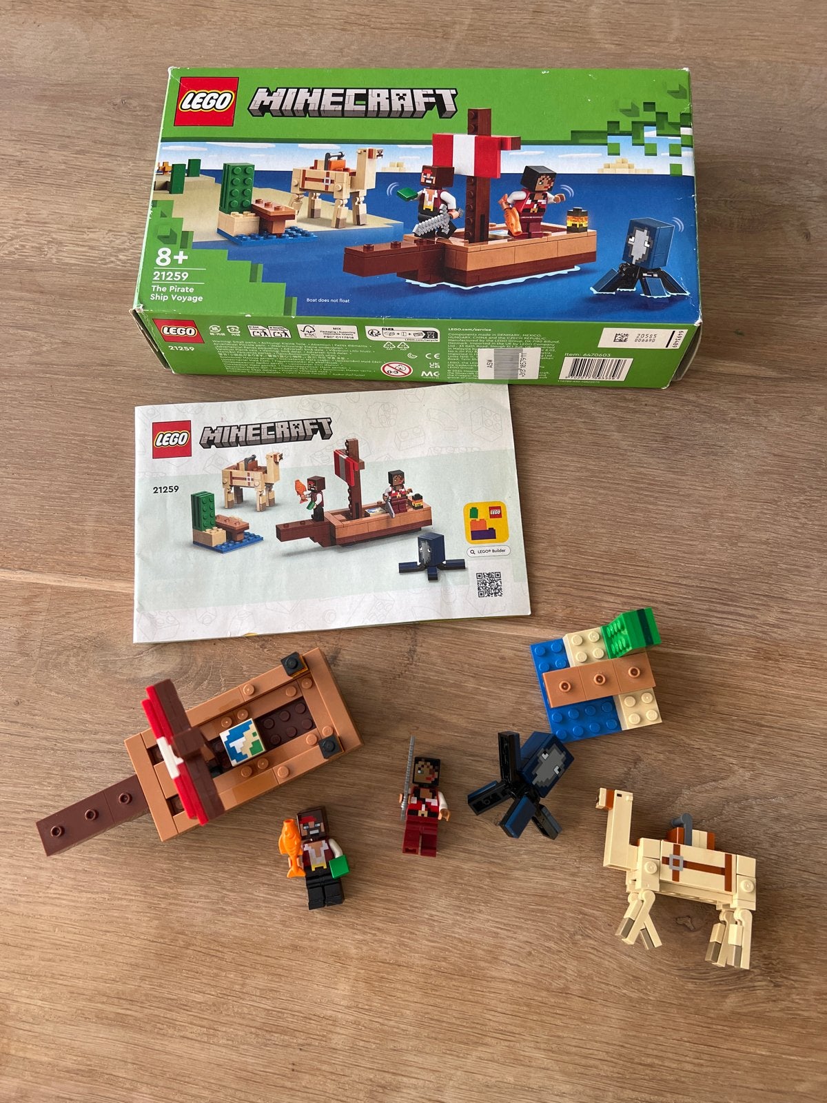 LEGO Minecraft 21259 The Pirate Ship Voyage, Minecraft, Lego, Ophalen of Verzenden, Zo goed als nieuw