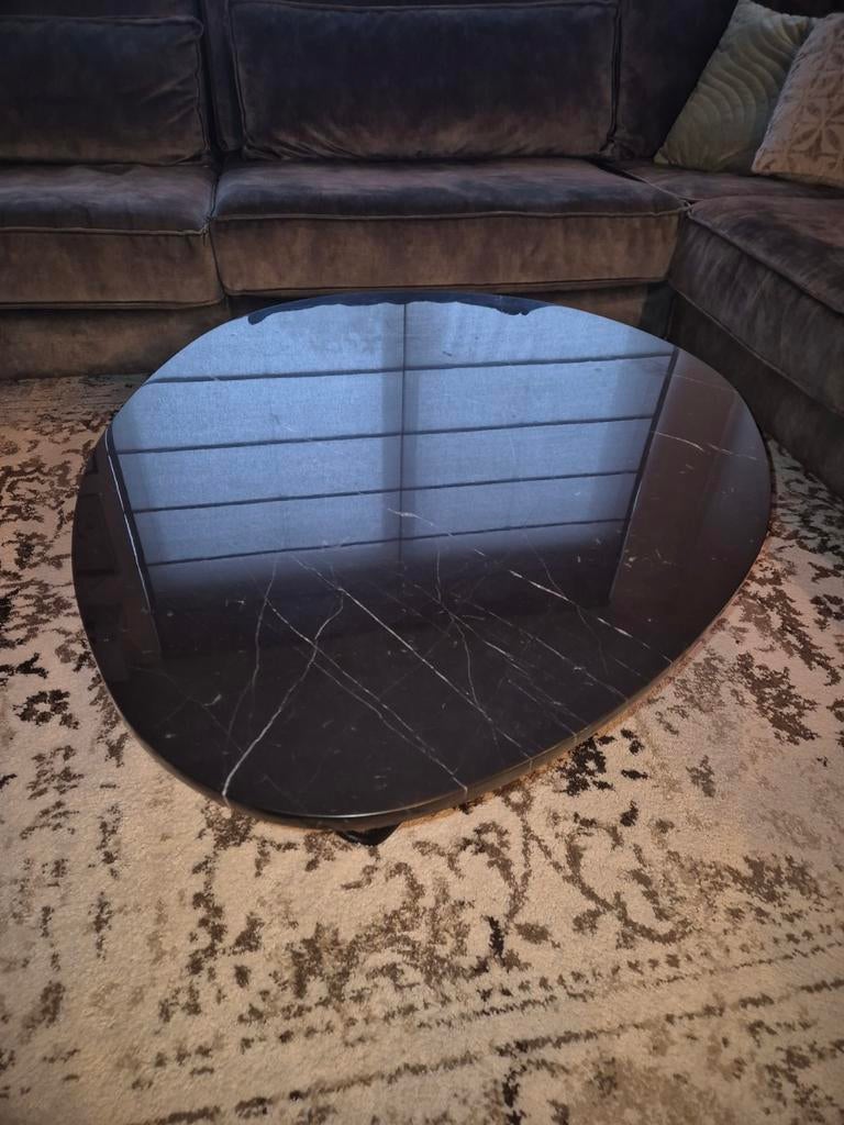 Marmeren salontafel, Huis en Inrichting, Tafels | Salontafels, Ophalen, Rechthoekig, 100 tot 150 cm, 50 tot 100 cm