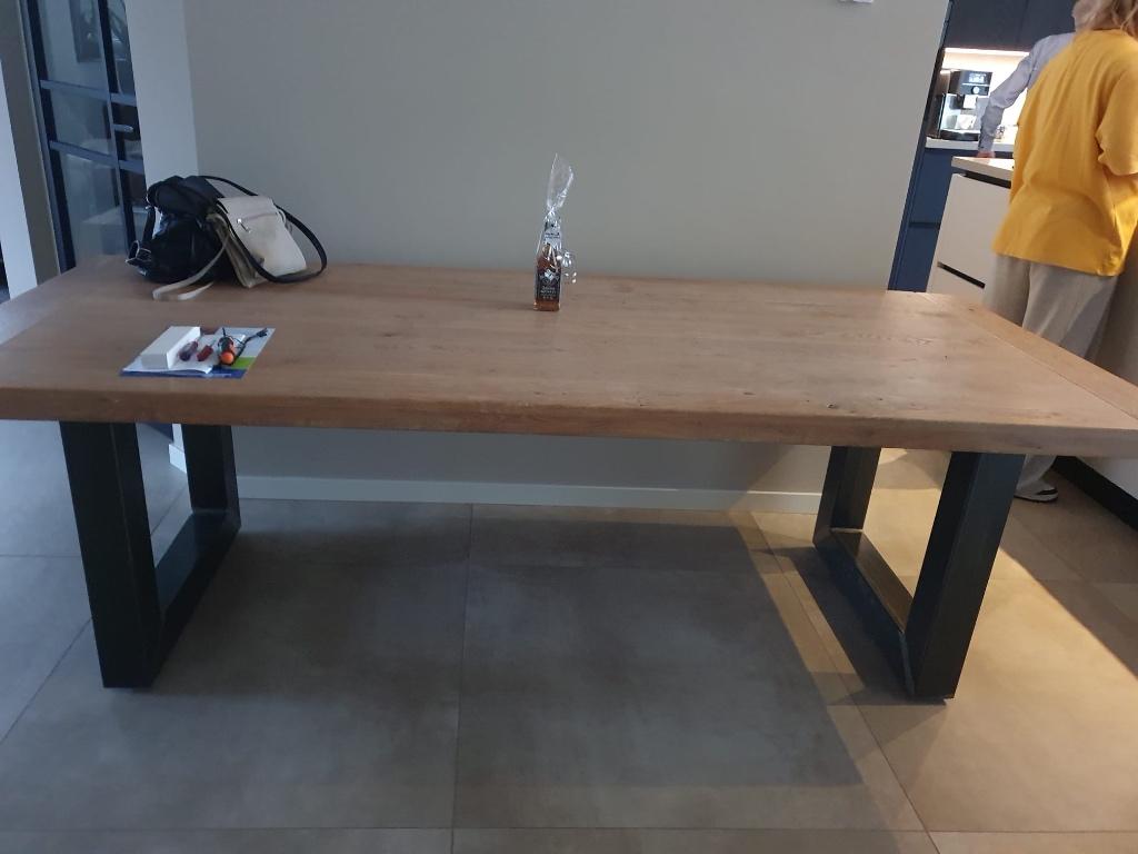 Tafel, Ophalen, 100 tot 150 cm, Eikenhout, 200 cm of meer