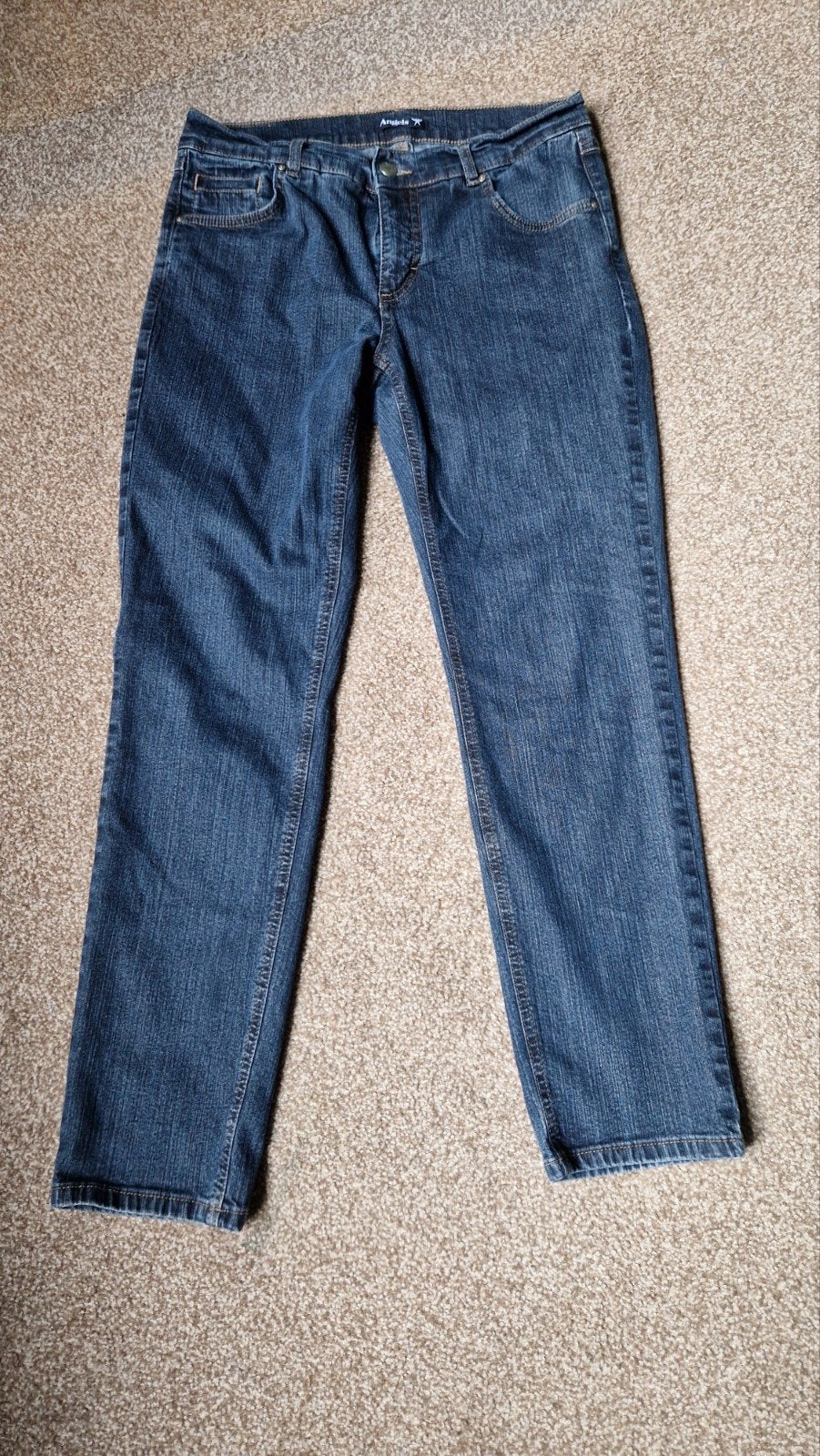 Angels spijkerbroek, jeans 34/28 dames 42, Blauw, Ophalen of Verzenden, Zo goed als nieuw, Angels