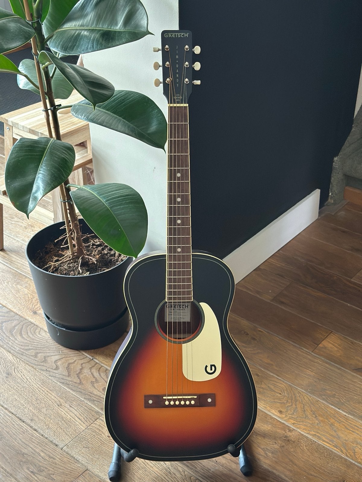 Gretsch Jim Dandy Parlor Rex Burst acoustic-electric gitaar, Ophalen, Zo goed als nieuw, Hollow body, Overige merken