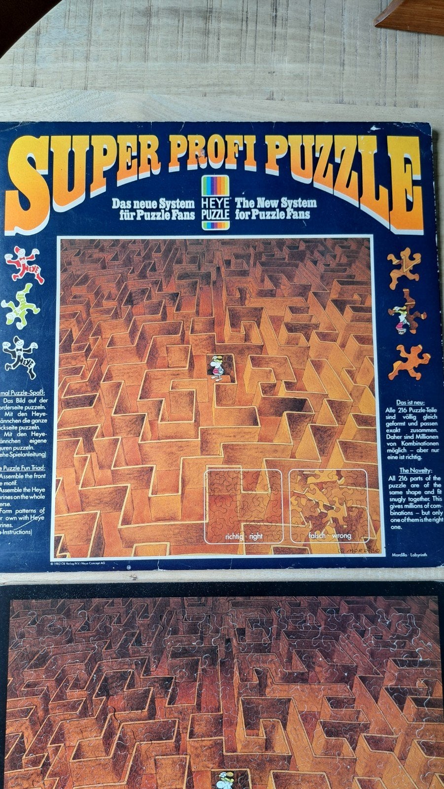 Heye Super Profi Puzzle Mordillo Labyrinth, Ophalen of Verzenden, Minder dan 500 stukjes, Gebruikt, Legpuzzel