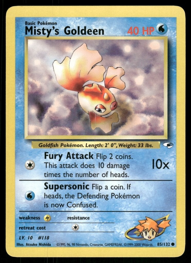 Misty's Goldeen 85/132 - Gym Heroes (NM), Verzenden, Gebruikt