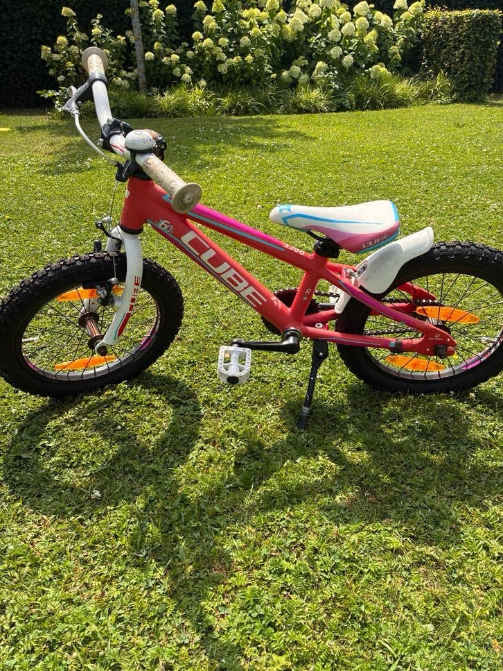Cube Kinderfiets 16 inch - nieuwe banden, Ophalen, Gebruikt, Velgrem, 16 tot 20 inch