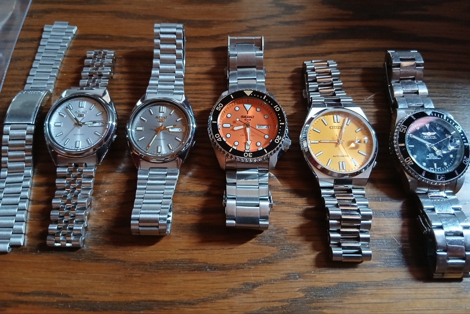 Uurwerken (Seiko , invicta etc), Ophalen of Verzenden, Staal, Overige merken, 1960 of later