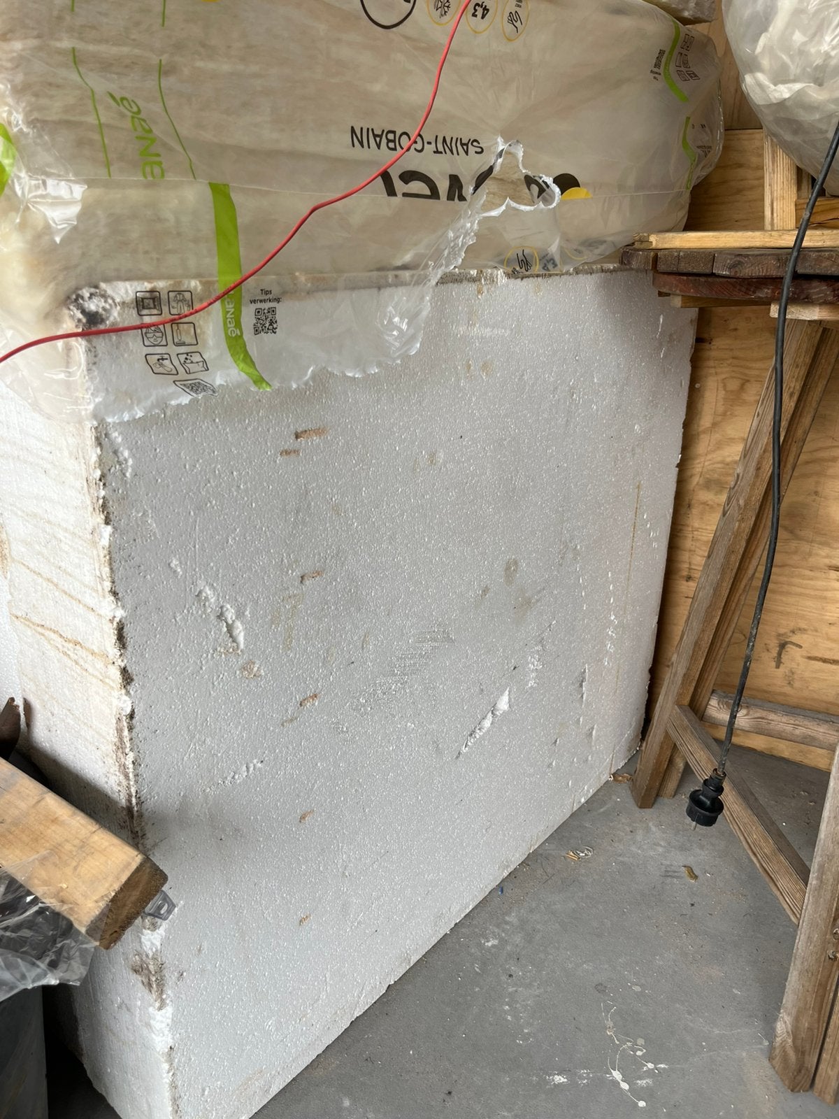 Tempex 20 cm dik., Doe-het-zelf en Verbouw, Isolatie en Afdichting, Ophalen, Zo goed als nieuw, Piepschuim (Tempex), 15 m² of meer