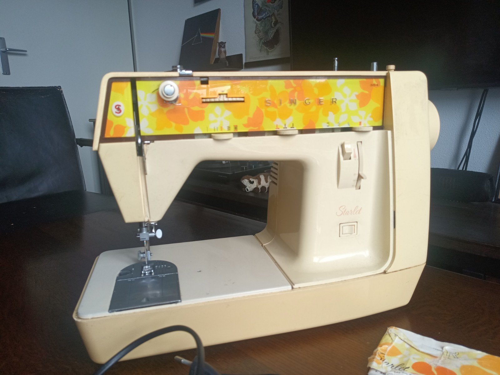 Vintage Singer Starlet 354 (met kapot pedaal), Ophalen, Gebruikt, Naaimachine, Singer