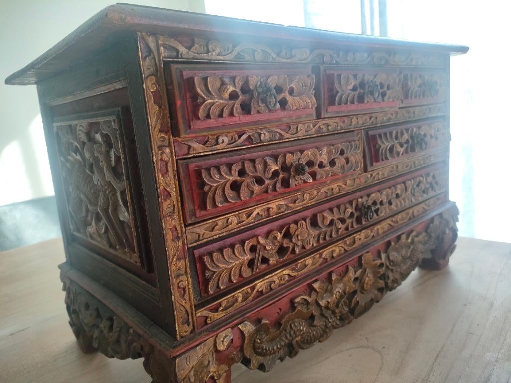 Indonesische peranakan ladekastje, Antiek en Kunst, Ophalen