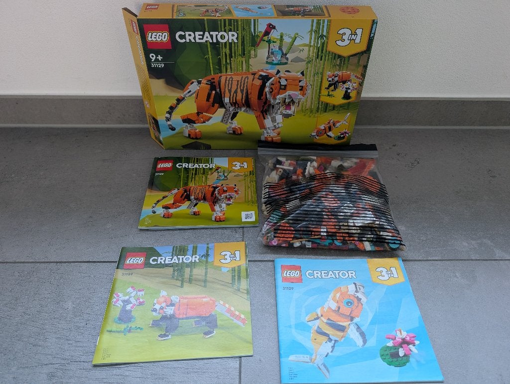 LEGO CREATOR 3-in-1 31129 - Grote tijger, Lego, Compleet, Ophalen of Verzenden, Zo goed als nieuw