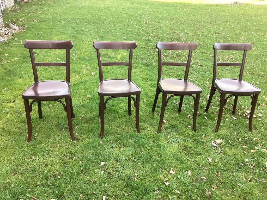Set van 4 Vintage Thonet Cosmos Eetkamerstoelen, Antiek en Kunst, Ophalen