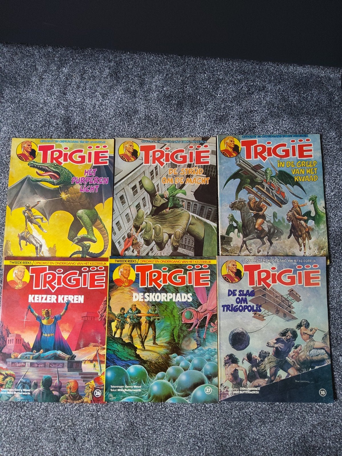 Trigie: 6 stuks voor 3 euro   AFHALEN, Meerdere stripboeken, Ophalen of Verzenden, Gelezen